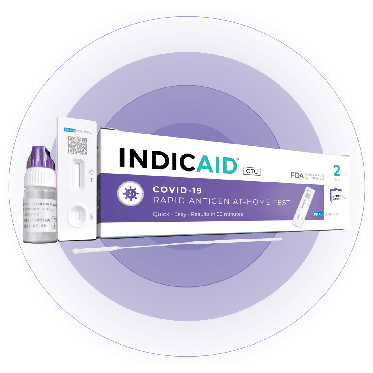 INDICAID OTC COVID-19 RAPID ANTIGEN AT-HOME TESTS– Phase